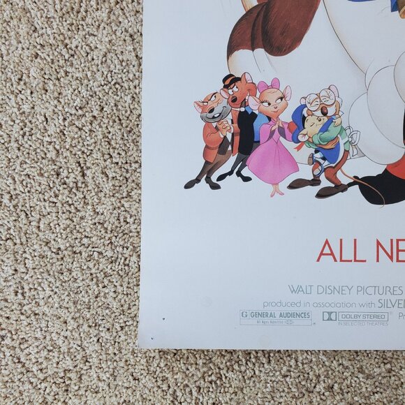 Walt Disney The Great Mouse Detective Vintage Movie Poster - Picture 5 of 6